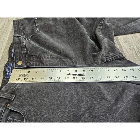Charter Club Plus Size 24W Lexington Straight Black Grey Denim Jeans - Picture 10 of 11